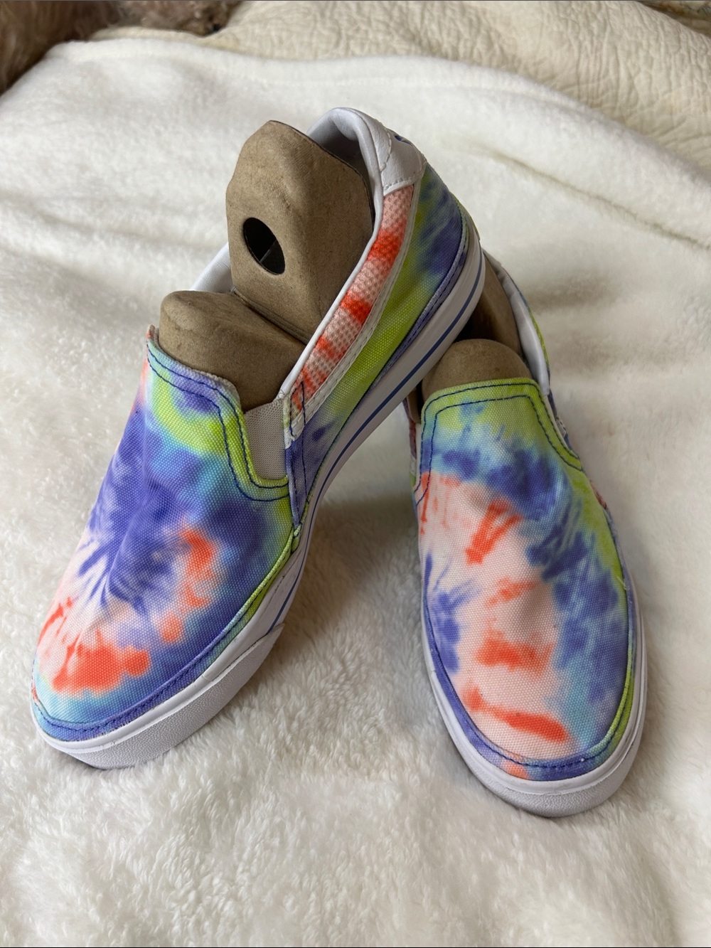 Nike  Slip-On Sneakers - Tie-Dye Blue, Orange, Green
